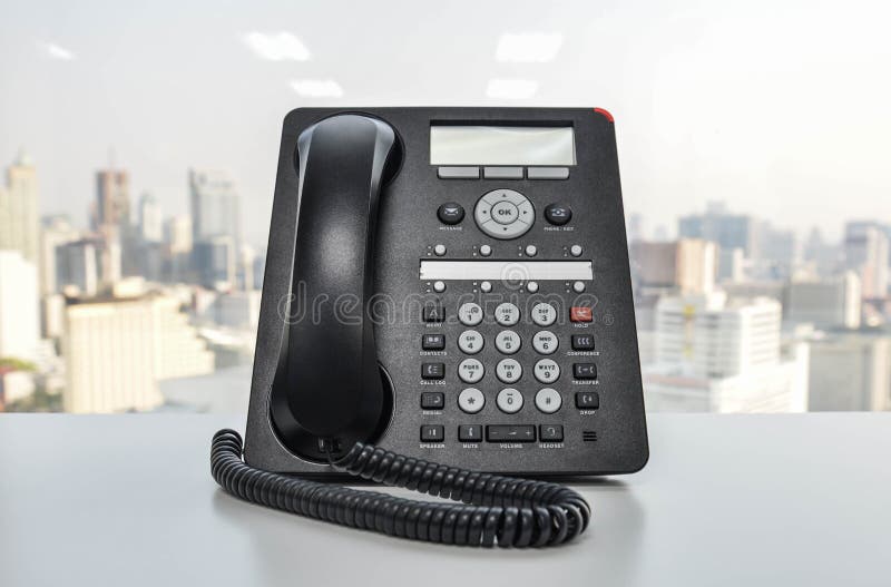 Office Phone - IP Phone technology for business royalty free stock photos