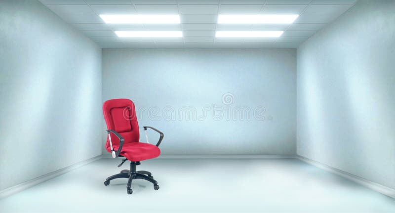 Office room vector illustration