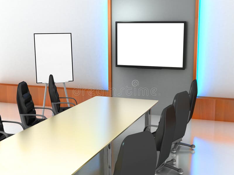 Office-room, presentation royalty free illustration