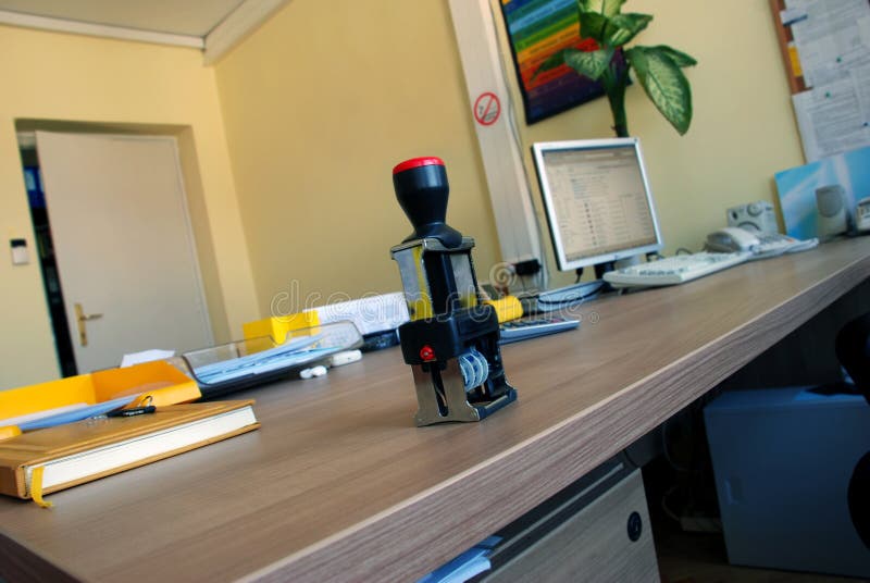 Office seal on the desk