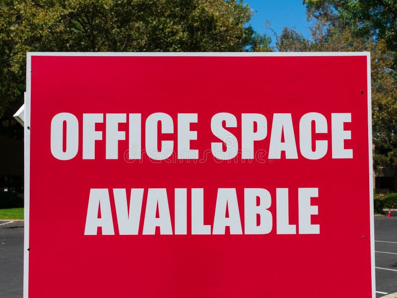 Office Space Available Large Sign Near Vacant Building Advertising the Real  Estate, Property, Office for Sale, Rent or Lease Stock Photo - Image of  billboard, exterior: 182668450