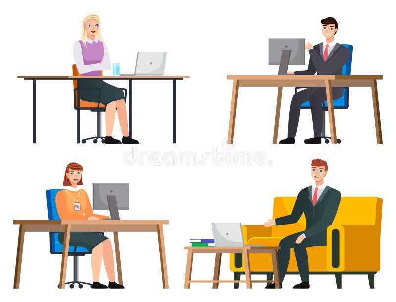 Office Workers. Coworkers. Colleagues Discuss Project Teamwork. Office