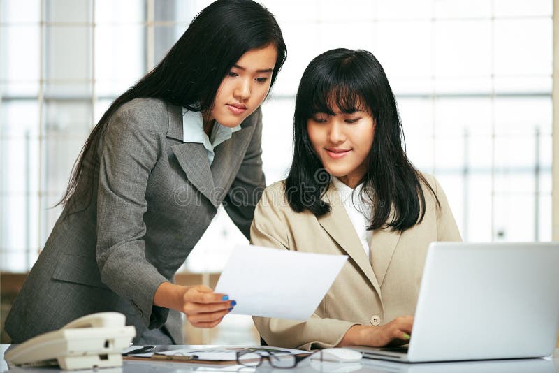 Office Staffs Working in the Office Stock Photo Image of desk