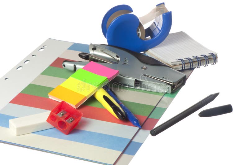 Office stationery stock image. Image of paper, post, separating 25555605