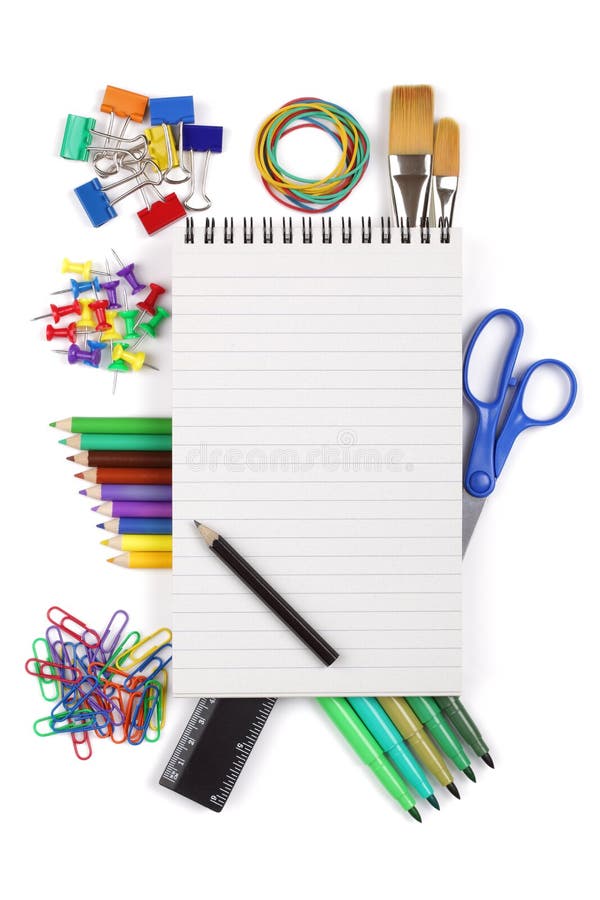 Office or Student Stationary Stock Image - Image of push, background ...