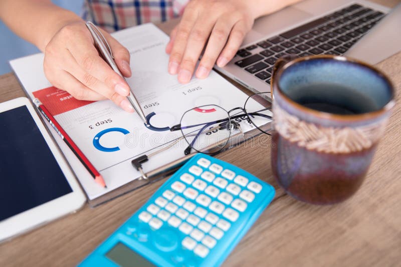 Office Supplies on the Desk Stock Image Image of supplies, commerce