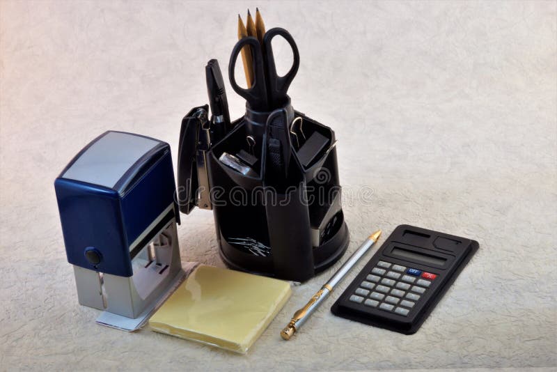 Office supplies. Supplies used for correspondence and processing of paper documents.