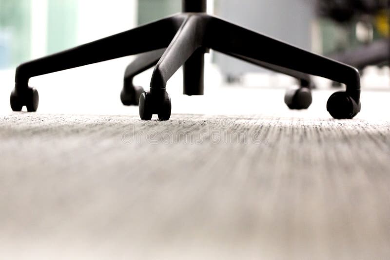 Office Swivel Chair with Wheels Very Bottom View Stock Photo Image of