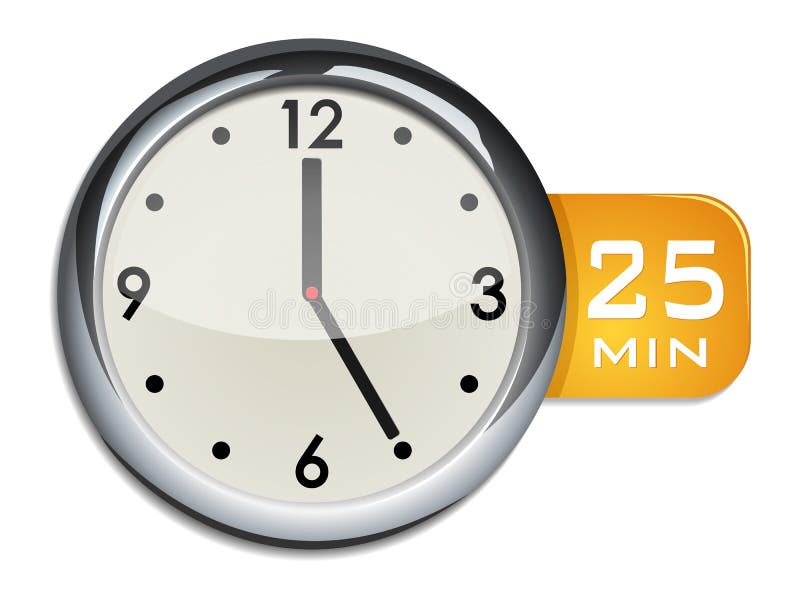 Office Wall Clock Timer 40 Minutes Stock Vector - Illustration of time, 87427275