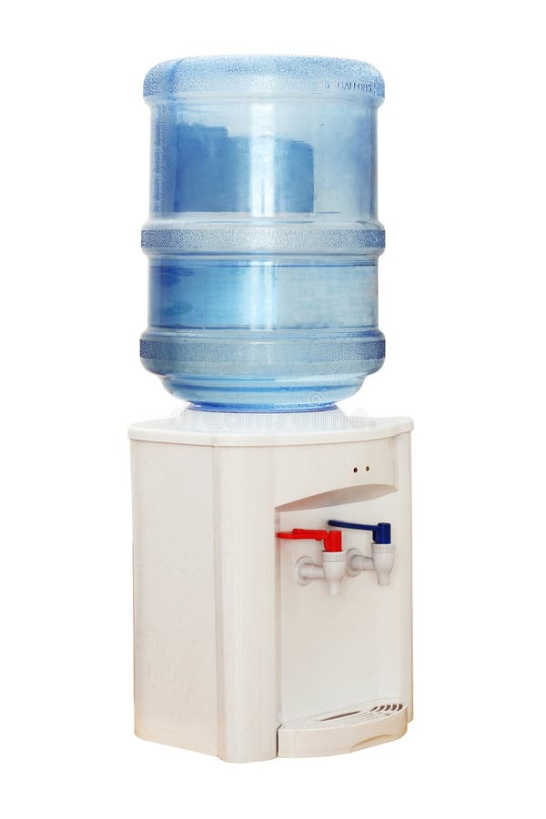 Office Water Cooler Isolated on White Stock Image - Image of eating,  objects: 204333427