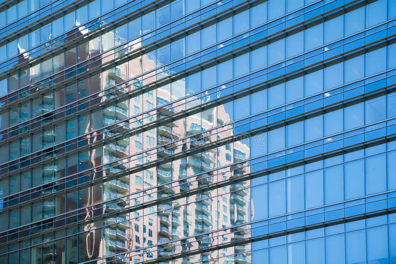 Office windows reflections