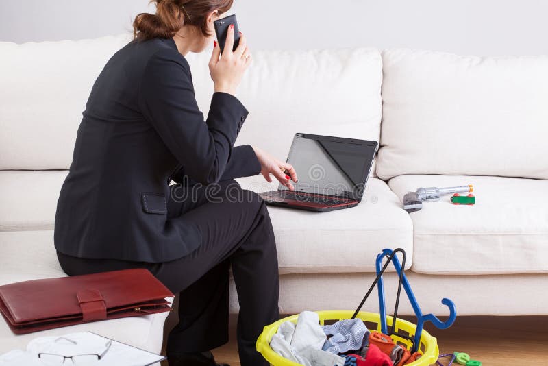 Office work at home stock image. Image of home, workaholic - 37796691
