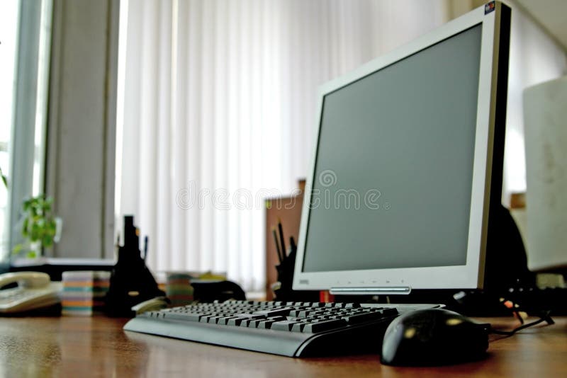 Office work place stock photo