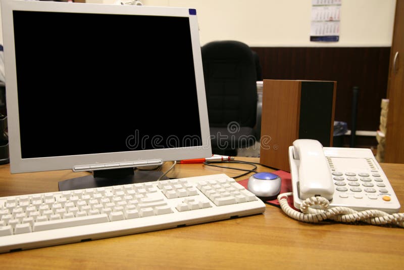 Office work place royalty free stock photography