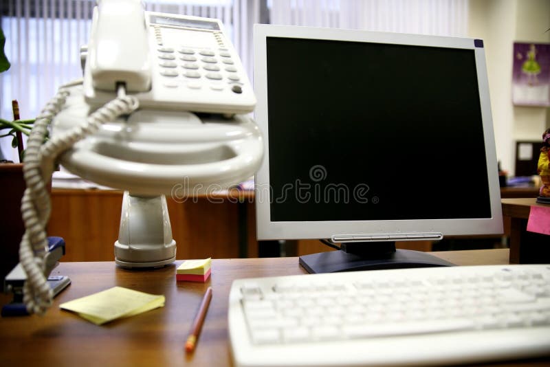 Office work place royalty free stock photos