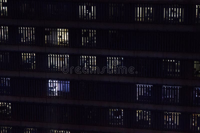 blinds at night