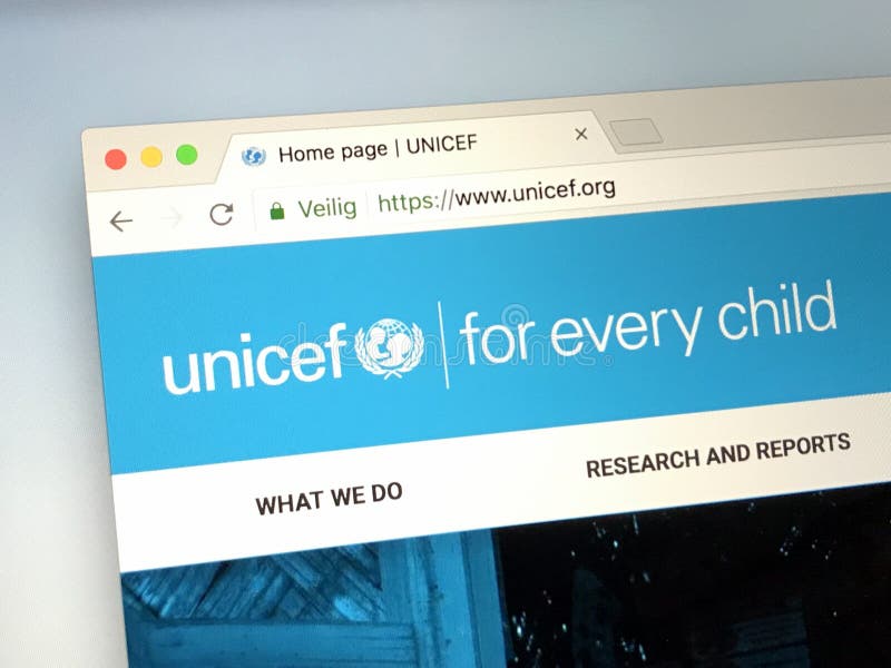 Officiële Homepage Van Het UNICEF Van Het De Kinderen` S Fonds Van De ...