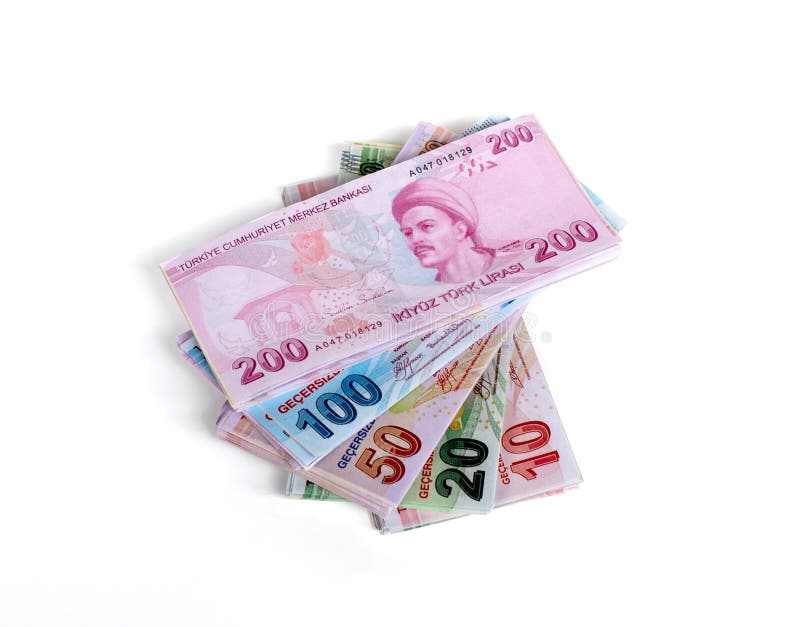 The Official Currency of Turkey Stock Photo Image of earnings, paper