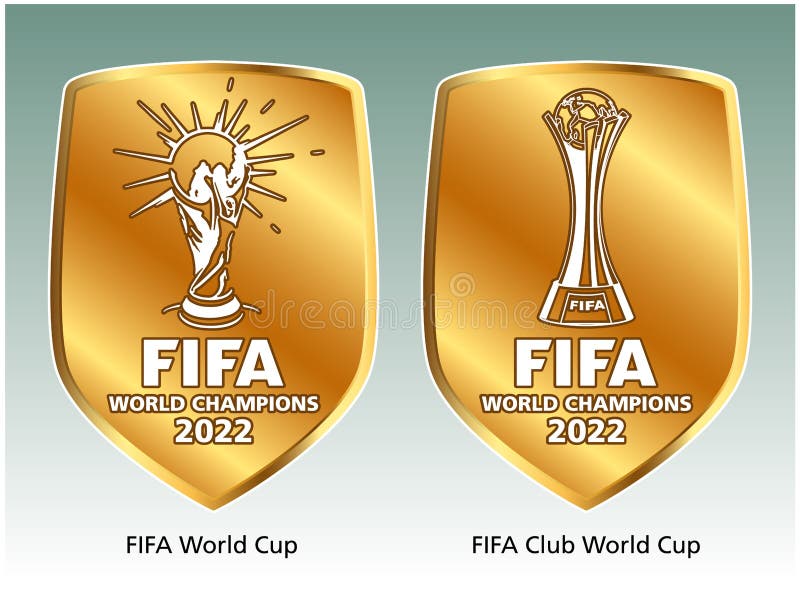 FIFA World Champion Badge for National and Club Teams Editorial