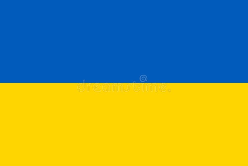 The Official Flag of Ukraine Stock Vector - Illustration of official ...