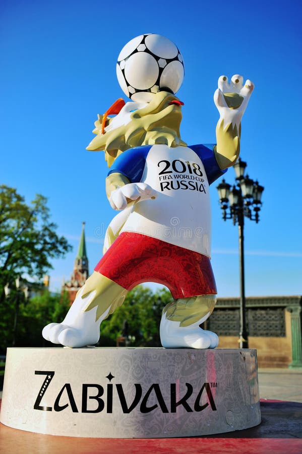 Official Mascot Zabivaka Of Fifa World Cup 2018 In Moscow Russia Editorial Photo Image Of