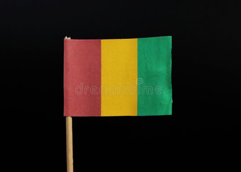 A Official and National Flag of Guinea. Consists of Vertical Tricolour of Red, Yellow Green Stock Image - of november, direction: 136586105