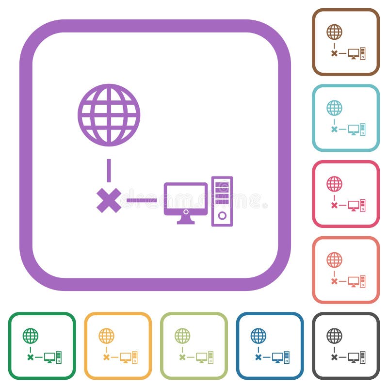 Offline computer simple icons royalty free illustration