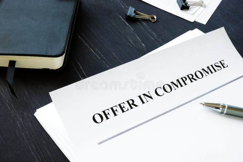 IRS Offer in Compromise OIC agreement and pen. IRS Offer in Compromise OIC agreement and pen