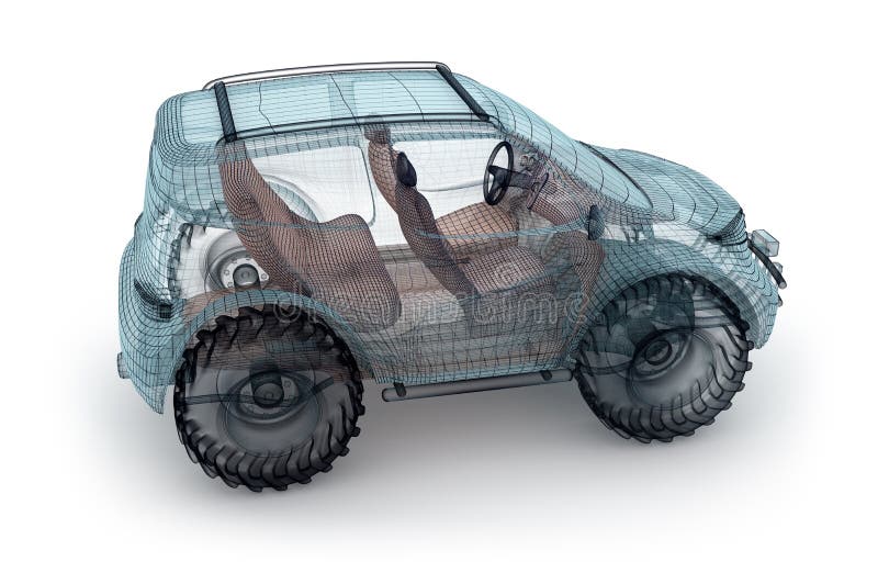 Offroad Car Design Wire Model Stock Illustrations 147 Offroad Car