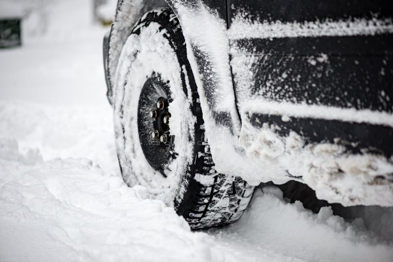 Offroad Car Tires Stuck in the Snow Stock Photo Image of speed, rally