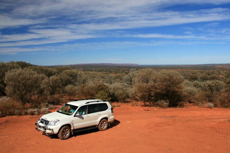 Offroad in Desert the Red Centre, Australia Stock Image Image of