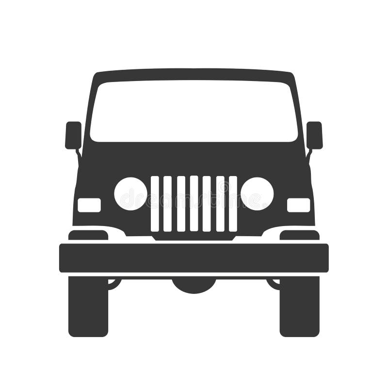 Offroad - Jeep Icon Vector Illustration Stock Vector - Illustration of  automobile, side: 167258610