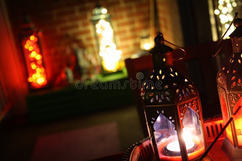 Boho Decor Lantern n Ambient LED Lights Lounge