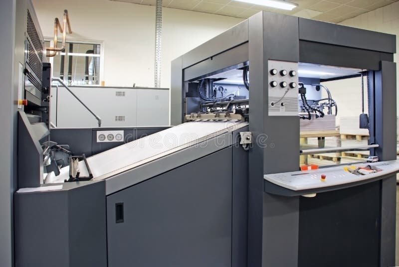 Offset Press Printing, Detail Stock Image Image of print, industry