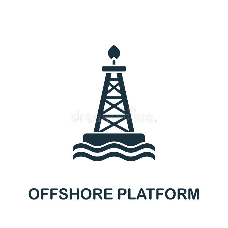 Offshore Platform Icon from Industrial Collection. Simple Line Offshore