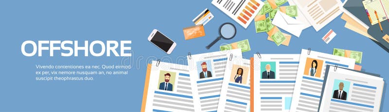Offshorepapier-Dokumenten-Firmengeschäftsleute Inhaber- stock abbildung Offshorepapier-Dokumenten-Firmengeschäftsleute Inhaber- stock abbildung