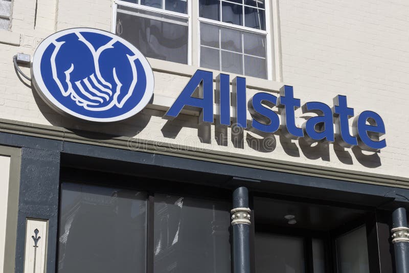 Logotipo De La Compa\u00f1\u00eda De Seguros De Allstate Fotograf\u00eda editorial ...