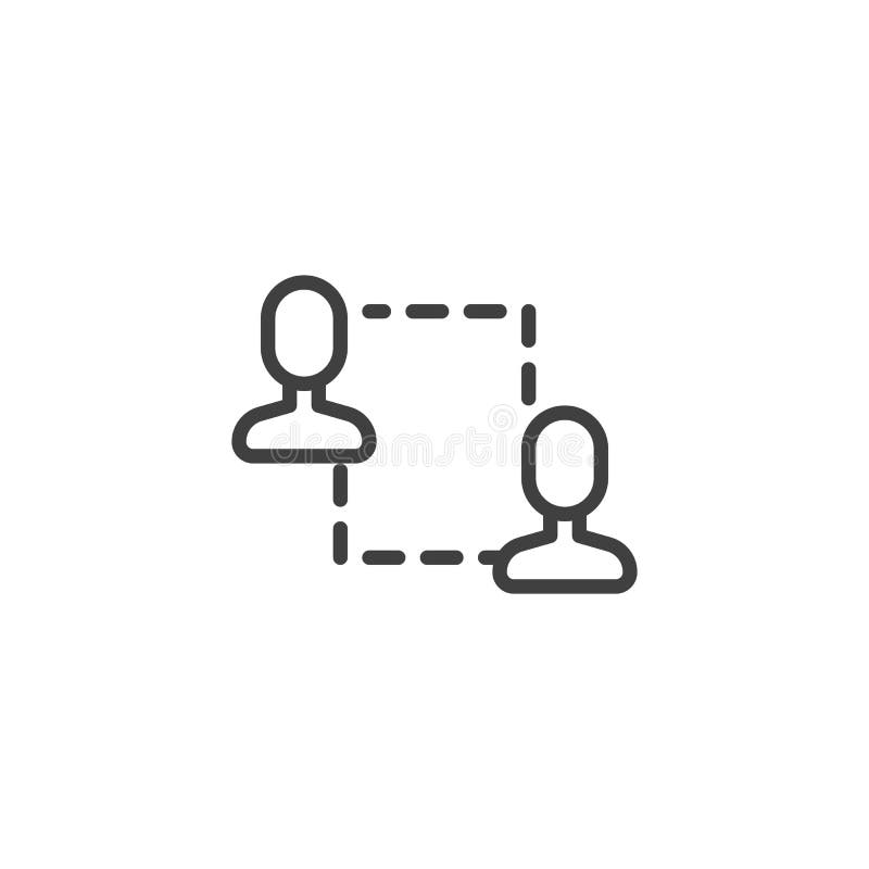 Og? lnospo? eczna networking linii ikona ilustracja wektor