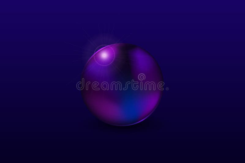 Oggetto del cerchio dell'estratto della lente con la sfera leggera della palla di forma rotonda di riflessione illustrazione vettoriale Oggetto del cerchio dell'estratto della lente con la sfera leggera della palla di forma rotonda di riflessione illustrazione vettoriale