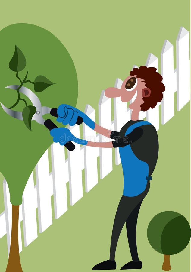 Ogrodniczka przy pracą ilustracja wektor Ogrodniczka przy pracą ilustracja wektor