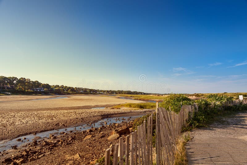 Ogunquit River at low tide stock photo. Image of tide 184672416