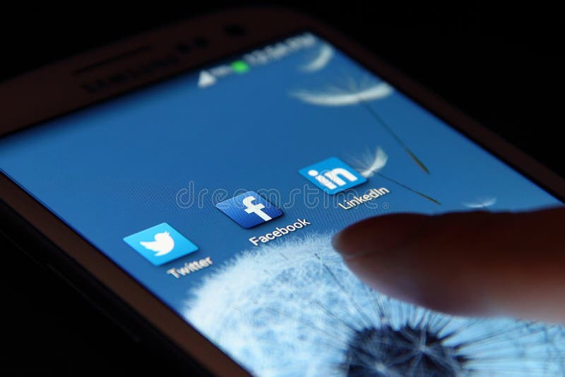 Aplikacje społecznościowe zdjęcia royalty free