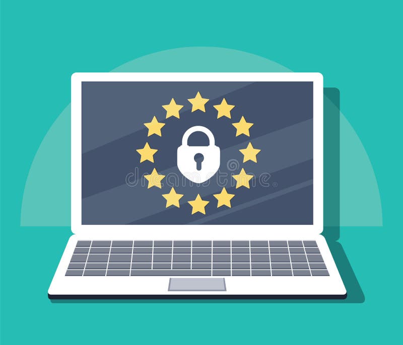 Ogólnych dane ochrony przepis - GDPR również zwrócić corel ilustracji wektora royalty ilustracja Ogólnych dane ochrony przepis - GDPR również zwrócić corel ilustracji wektora royalty ilustracja
