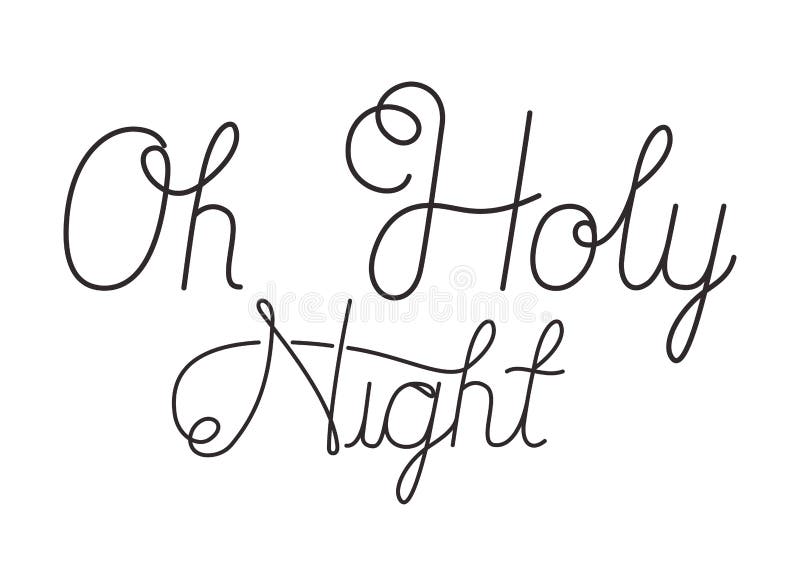 Oh Holy Night Digital Download. KaleidaCuts Lettering.