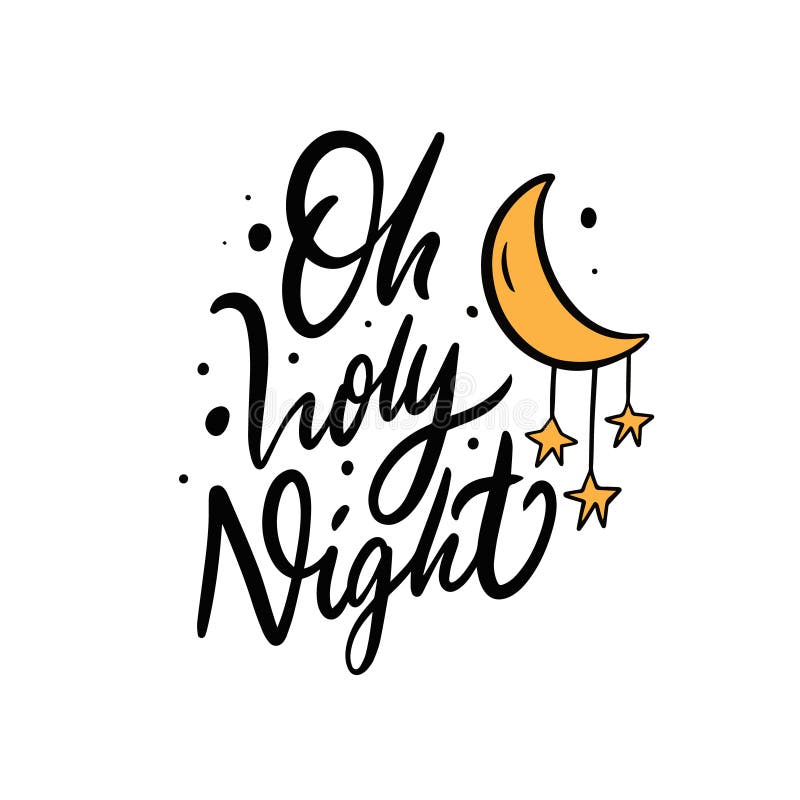 Oh Holy Night Digital Download. KaleidaCuts Lettering.