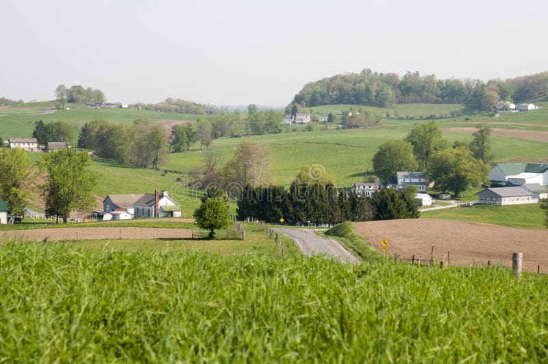 Ohio Amish kraju scena obrazy royalty free