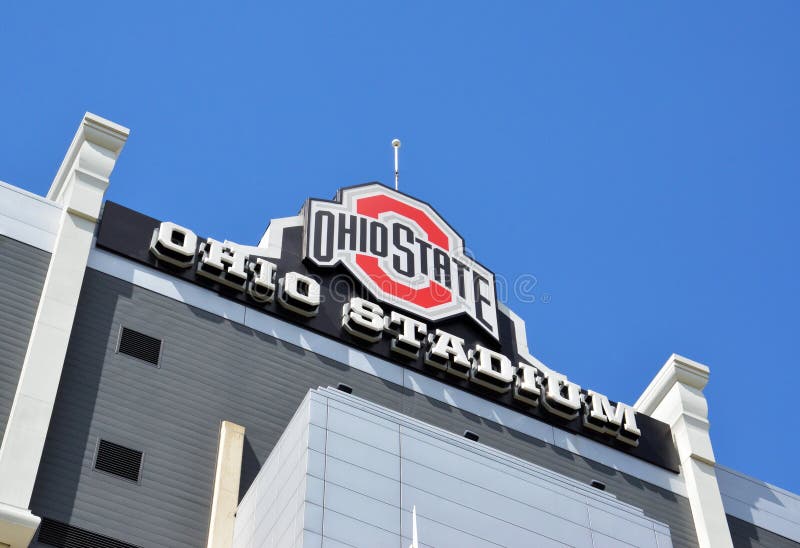 Ohio-Stadion unterzeichnen herein Columbus, OH- stockfoto Ohio-Stadion unterzeichnen herein Columbus, OH- stockfoto