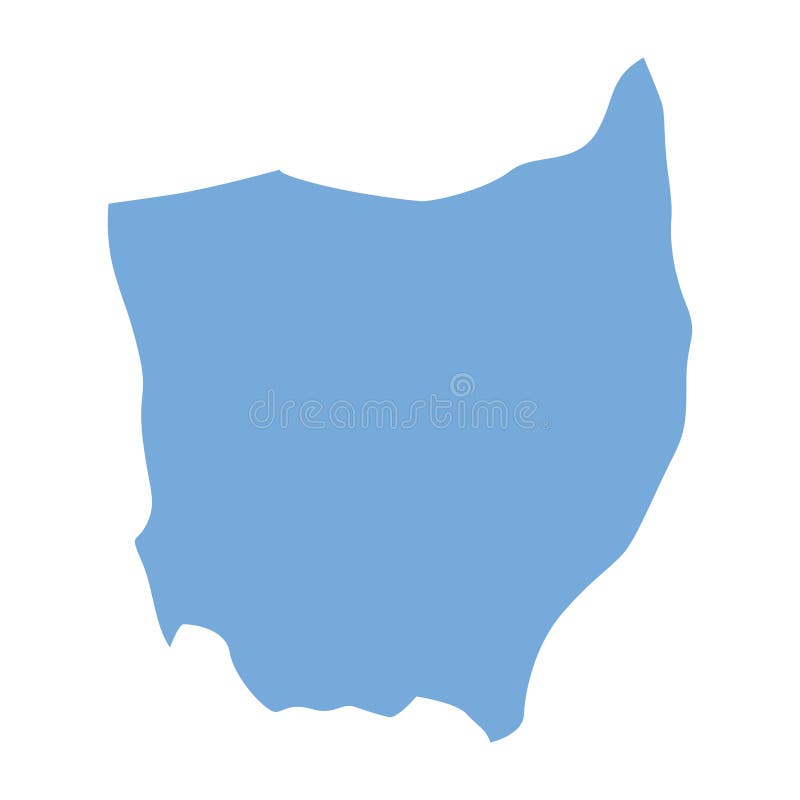 Ohio State map vector illustration Ohio State map vector illustration