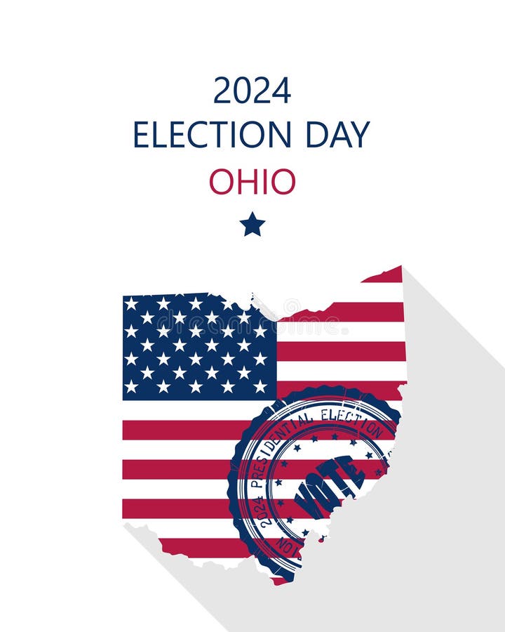 2024 Ohio vote card stock illustration. Illustration of national