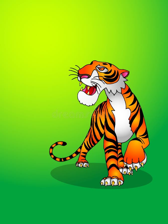 Ohydny tygrys ilustracji
